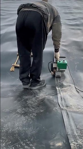 Water Reservoir Installation | Geomembrane Laying and Welding