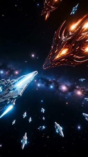 Epic Alien Space Showdown! 🌌🔥 #space #cosmicexploration #alien #starwars #blackhole