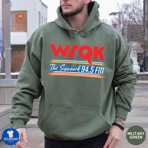WSQK the Squawk 94.5 Fm Radio Merch Retro Sweatshirt and Hoodie - Etsy Australia