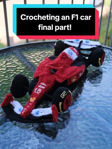 Crocheting @Charles Leclerc F1 car - FINAL PART!! 🏁🏎️ @Formula 1 @ferrari @Studeria Ferrari F1 #ferrari #crochet #f1 #formula1 #charlesleclerc