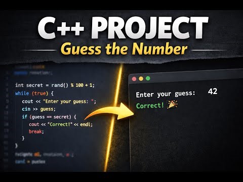 Can a Beginner Code a Number Guessing Game in C++?