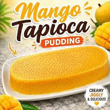No Bake Mango Tapioca Pudding | Easy Dessert Recipe #dessertrecipe #easyrecipes