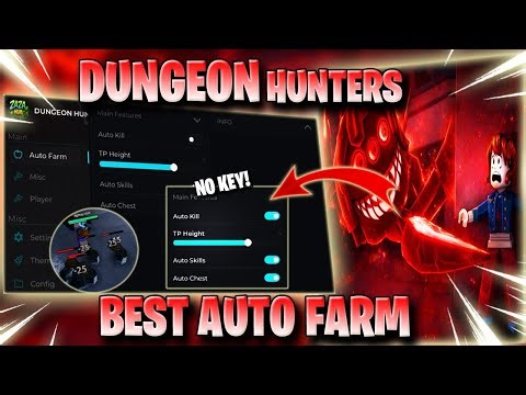 DUNGEON HUNTERS SCRIPT *NO KEY* - BEST AUTO FARM, FAST KILL AURA, AUTO ROLL WEAPON, & MORE! ✅