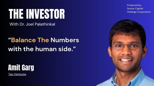 Joel Palathinkal Interviews Amit Garg on Venture Capital and Silicon Valley Insights | Dr. Joel Palathinkal posted on the topic | LinkedIn