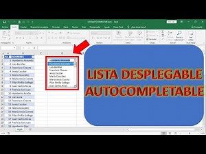 CÓMO HACER UNA LISTA DESPLEGABLE AUTOCOMPLETABLE FÁCIL Y RÁPIDO EN EXCEL.