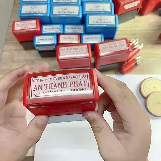 Con Dấu Vuông Công Ty Mã Số Thuế, Làm Con Dấu Theo Yêu Cầu, Mực Có Sẵn Kích Thước 22x58mm - T414