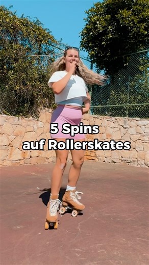 5 Spins to learn🛼#howtorollerskate #rollschuhfahrenlernen #rollschuhe #rollerskates #bewegung