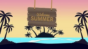Welcome Summer Lettering Wooden Lettering Hanging 库存影片视频（100% 免版税）1072386953 | Shutterstock