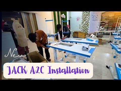 Jack Sewing Machine A2C Full Installation | Step by Step Setup | Industrial Sewing Machine Guide