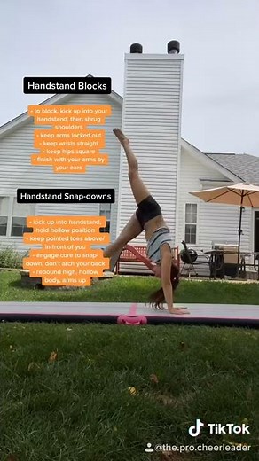 How to do a Back Handspring - Tumbling Tips - Tumbling Tutorial | The Pro Cheerleader