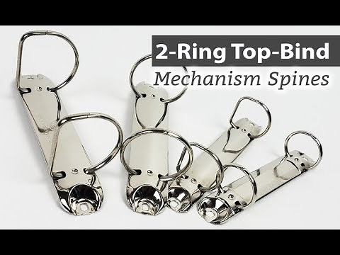 2-Ring Binder Mechanism Spines for Top-Binding | Binding101.com