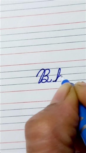 How to Write Letter B and small Cursive Writing