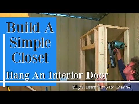 How To Build A Simple Closet And Hang An Interior Door