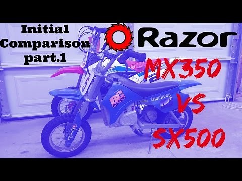 Razor SX500 vs MX350 INITIAL COMPARISON PART 1
