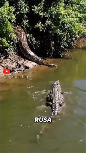 Raksasa Tersembunyi di Amazon, Kamuflase Handal Anaconda.#faktahewan #anaconda #kamuflase