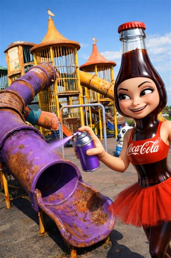 Ballerina paints old park #italianbrainrot #tungtungtungsahur #tralalerotralala