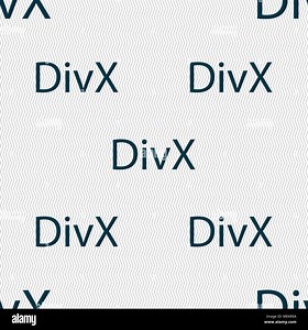 DivX video format sign icon. symbol. Seamless abstract background with geometric shapes. Vector illustration Stock Vector Image & Art - Alamy