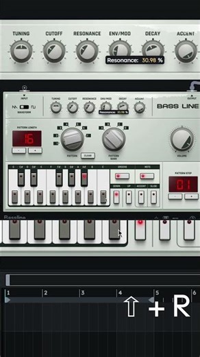 New in Audiotool Beta: Bassline 3 Randomizer