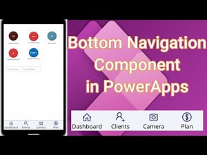 PowerApps Horizontal Navigation Menu Responsive | Bottom Navigation Bar to Screen