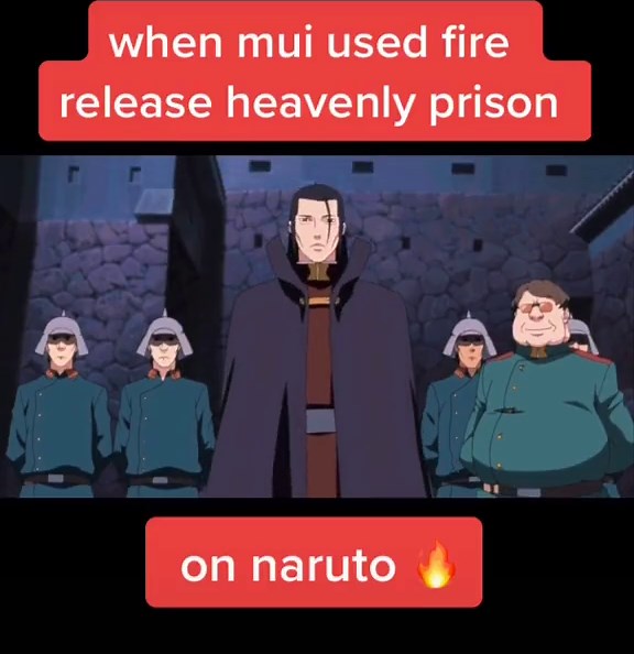 Fire Release Heavenly Prison Technique in Naruto