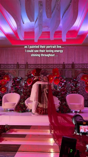 when you know you know… and that’s why I pay attention to all those details when painting my clients live portraits 🥹🥰 #liveweddingpainting #livepainting #weddingpainting #walima #muslimtiktok