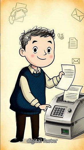 Fax Machine 📠 Sending Documents Before Email