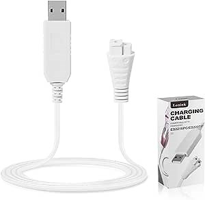 Lenink Charger Compatible with Panasonic ES2216PC/ES2207P, USB Charging Cable Cord Replacement for Electric Shaver (1m/3.2ft, White)