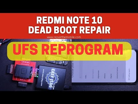 Redmi Note 10 Dead boot repair | UFS Reprogram