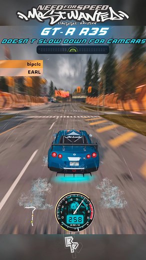 8.5K views · 201 reactions | GT-R R35 doesn’t slow down for cameras, it poses for them  | NFS Most Wanted Classic Edition 2025 #MostWanted #NeedForSpeed #NFS #lancerevolution #gtr35 | Bip Plays | Facebook