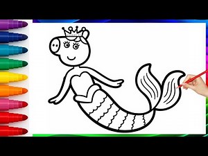 🎨🐷 Peppa Pig Drawing | Easy Peppa Pig Sketch for Kids | Step-by-Step Cartoon Drawing ✏️🎨