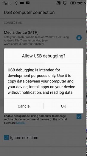 How to Setting USB debugging in Android