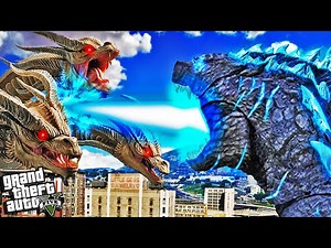 GODZILLA vs KING GHIDORAH in GTA 5 (Mods)