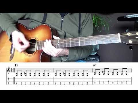 Flat Picking Guitar Blues Tutorial
