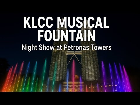 KLCC Musical Fountain Show at Petronas Towers | Kuala Lumpur Nightlife 2025 ‪@CMLVlogs8989‬