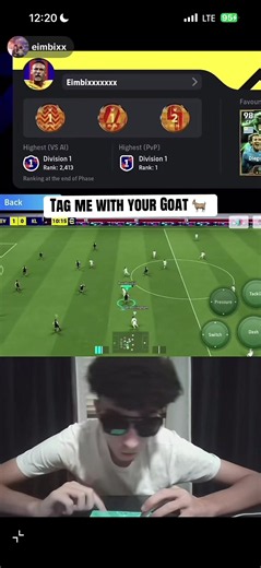 Tag me with your Goat 🐐 #eimbixx #efootballmobile #tiktoklivehighlights #konami #efootballmobile