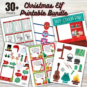 Christmas Elf Printable Activity Bundle (PDF Download) - Etsy Canada