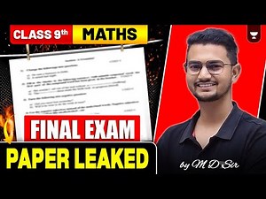 Final Exam Paper LEAKED 🤩 | Class 9 Maths | MD Sir