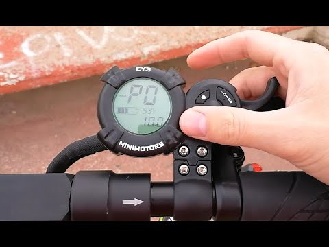 Minimotors (Speedway, Dualtron) menu settings explained (P0-P9, PA, PB, PC, PD) | GetElectric.gr