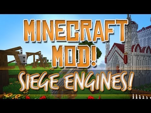 Minecraft Mod! Ancient Warfare! Catapult, Trebuchet, Rocket Launcher & More!