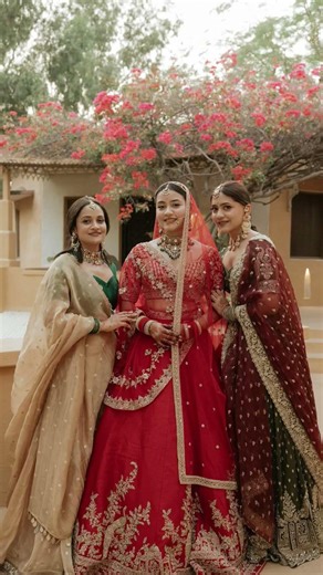 lPS Anshika 🥰 bride look for wedding with family #anshikaverma #kkbishnoi #ips #wedding