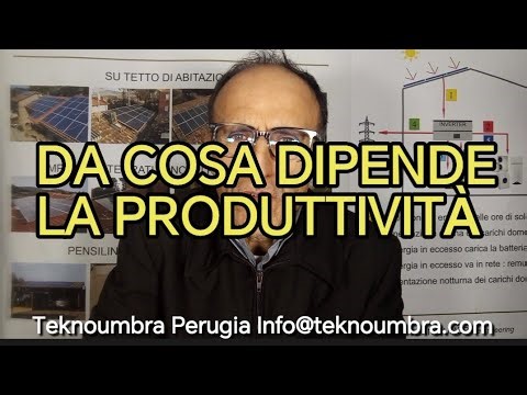 I fattori che influenzano la produttività dell'impianto fotovoltaico