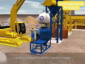 Concrete Batching Plant Works - Ready Mix Machine 3D View | Mixing Plant #Civil_Engineering_Principals Like our Facebook page and watch interesting Informative Contant Thanks. | Civil Engineering Principles