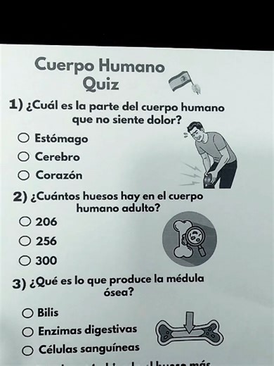 “Reto: Cuerpo Humano 🧠💪 | Quiz en Español” #quiz #quizenespañol #cuerpohumano #preguntas #educativo