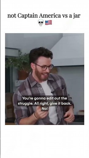 Chris Evans Loses a Fight With a Pizza Sauce Jar 😭