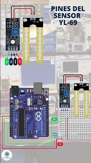 Sensor de humedad del suelo YL-69 con Arduino #arduino #sensores #robot #yl69 #electronica
