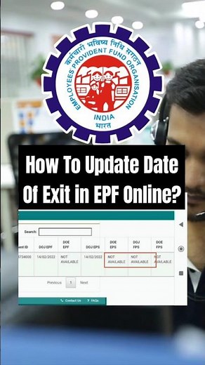 How To Update Date Of Exit (DOE) Online? | EPF DOE Update 2025 #epf