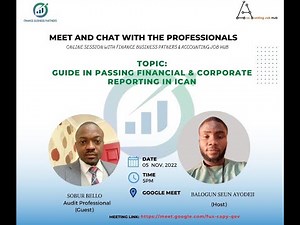 GUIDE IN PASSING CORPORATE REPORTING & FINANCIAL REPORTING IN ICAN