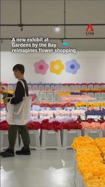 Free plush Flower Market at Gardens by the Bay