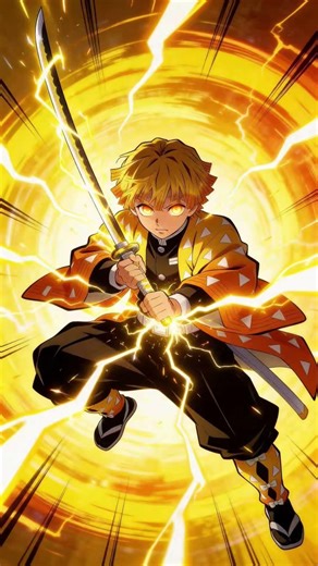 Demon Slayer Zenitsu Agatsuma Thunder Breathing Techniques Pics