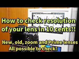 How to check resolution of your lens in 10 cents!! Great free software and chart there!
